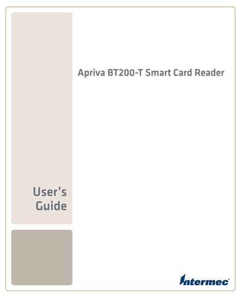 User Manuals: Apriva BT200 Bluetooth Card Reader